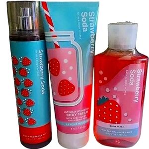 Splash, body lotion & body wash strawberry  soda